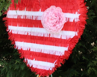 Red Heart Pinata. Wedding Decor.  Bachelorette Party Activity. Engagement Party. Bridal Shower.
