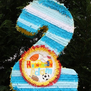 Large Customizable Number Two Pinata. Numero Dos. image 1