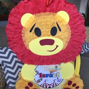 Lion Pinata. Jungle Theme Pinata. King of the Jungle. Customizable Pinata image 6