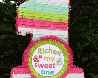 Large Customizable Number One Pinata - Custom Order for Monica