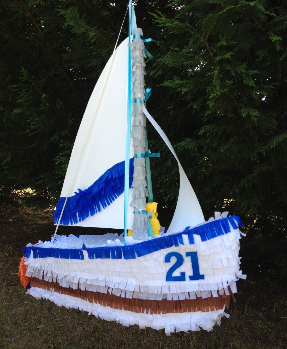 Sailboat Pinata Ship Pinata Custom Pinata Etsy