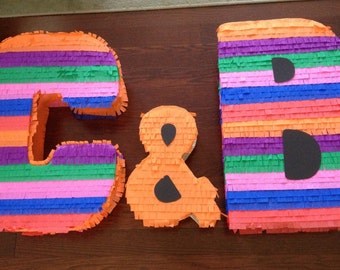 Medium Letter Pinatas -  Custom Letter Pinatas