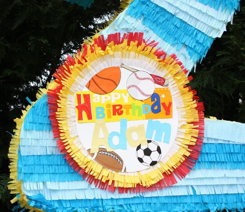 Large Customizable Number Two Pinata. Numero Dos. image 2