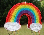 Rainbow Pinata.  Large Custom Rainbow Pinata.