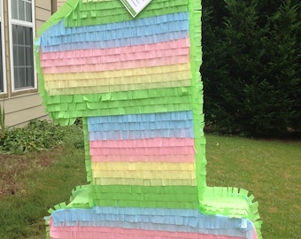 Large Number One Pinata.  Número Uno. Custom Pinata
