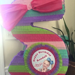 Large Customizable Number Two Pinata. Numero Dos. image 6