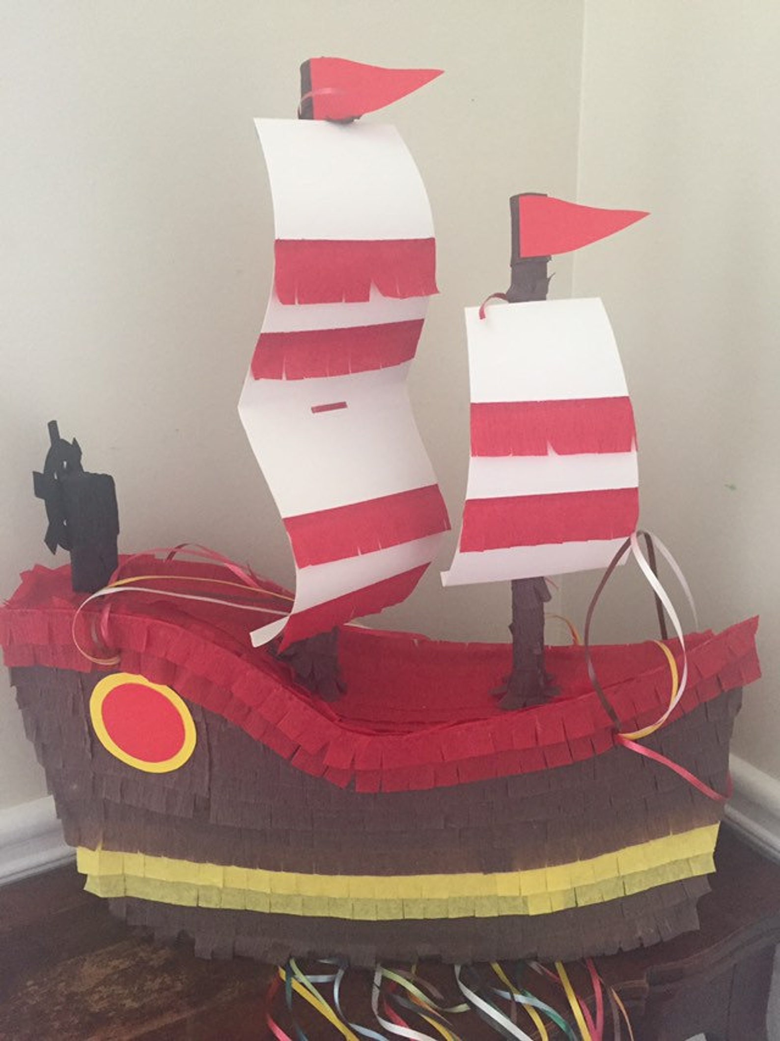 Pirate Ship Pinata. Custom Pinata. Etsy