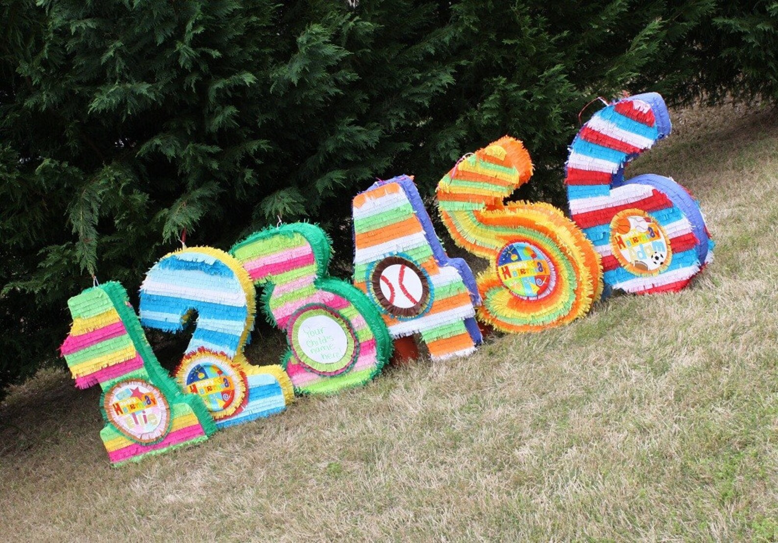 Number Five Pinata large Number Five Pinata Customizable. Etsy