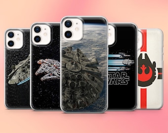 Millennium Falcon Phone Case Classic Star Wars Cover For iPhone 17, 16Pro, 15, 14, 13, 12, Samsung S25, S24, A56, A16, Pixel 10, 10Pro, 9