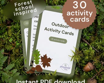 Forest School Activity Cards | Nature Play for Toddlers (PDF)