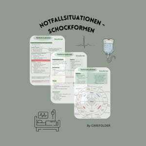 Notfallsituationen-Schockformen PDF - Pathophysiologie, Therapie & Komplikationen - Kompaktwissen für Gesundheitsberufe  - Digital Download
