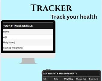 Fitness Project Tracker Spreadsheet | Workout, Progress & Goal Planning Template