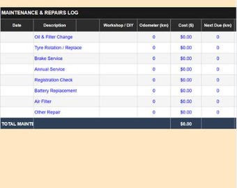 Car Ownership Budget Planner | Track Fuel, Insurance, Maintenance & Vehicle Expenses | Auto Cost Tracker