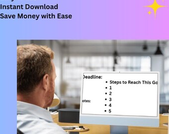 Financial Goal Printable - Money Goal Template - Personal Finance Planner - Budget Tracker