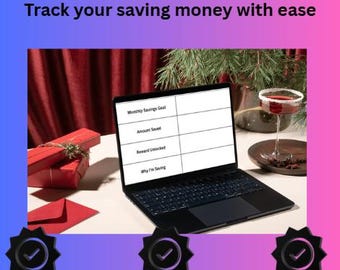 Monthly Savings Reward Tracker – Stay Motivated While Saving Money - Editable - Beige Colour
