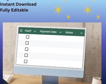 Colourful Fund Tracker - Printable - Editable - Savings Funds -