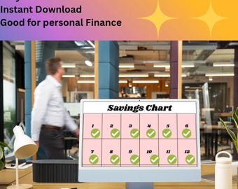 Monthly No-Spend Challenge - Printable - Money Habit Builder - Savings Tracker