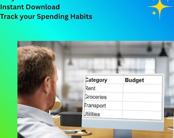 Budget Vs Actual Spreadsheet - Monthly Budget Tracker - Google Sheets - Editable - Template