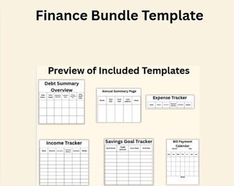Ultimate Finance  Bundle. Expense, Bills & Savings - For Young Adults - Digital Download