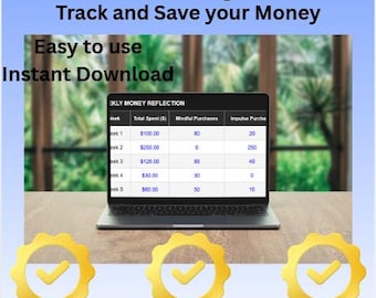 Mindful Money Journal Printable | Budget Reflection Journal | Financial Wellness Workbook | Finance Planner PDF