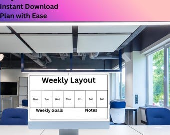 100-Page Minimalist Digital Planner | Daily, Weekly & Monthly Planner | Instant Download PDF