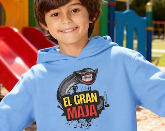 Felpa con cappuccio per bambini El Gran Maja Sea Creature / Felpa con cappuccio Monster / Maglietta Ocean Beast per ragazzi