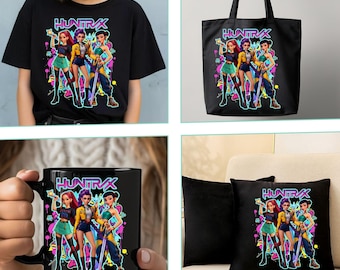 Kpop Anime Demon Hunters PNG SVG Shirt Design (Digital Download)
