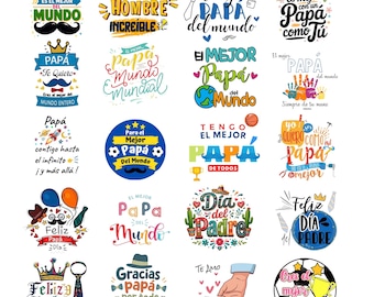 Spanish Father's Day SVG Bundle, Mexican Dad Quotes, Cricut & Silhouette Files (Digital Download)