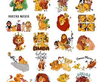 Lion King SVG Bundle, Simba Hakuna Matata Cricut Files (Digital Download)