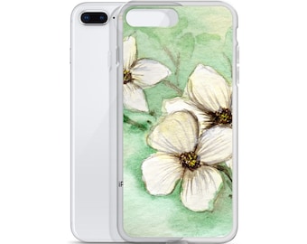 iPhone Case Original Art Dogwood Flowers iPhone iPhone 7 Plus/8 Plus iPhone 7/8iPhone X/XS iPhone XRiPhone XS Max