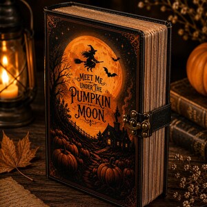 pumpkin patch notebook
harvest moon diary
october journal
fall writing journal
witch aesthetic gift
autumn moon notebook
cottagecore journal
spooky season diary
fantasy writing book
vintage halloween gift