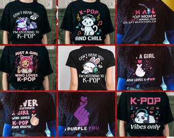 Kpop Fan Designs Bundle, SVG PNG Clipart (Digital Download)