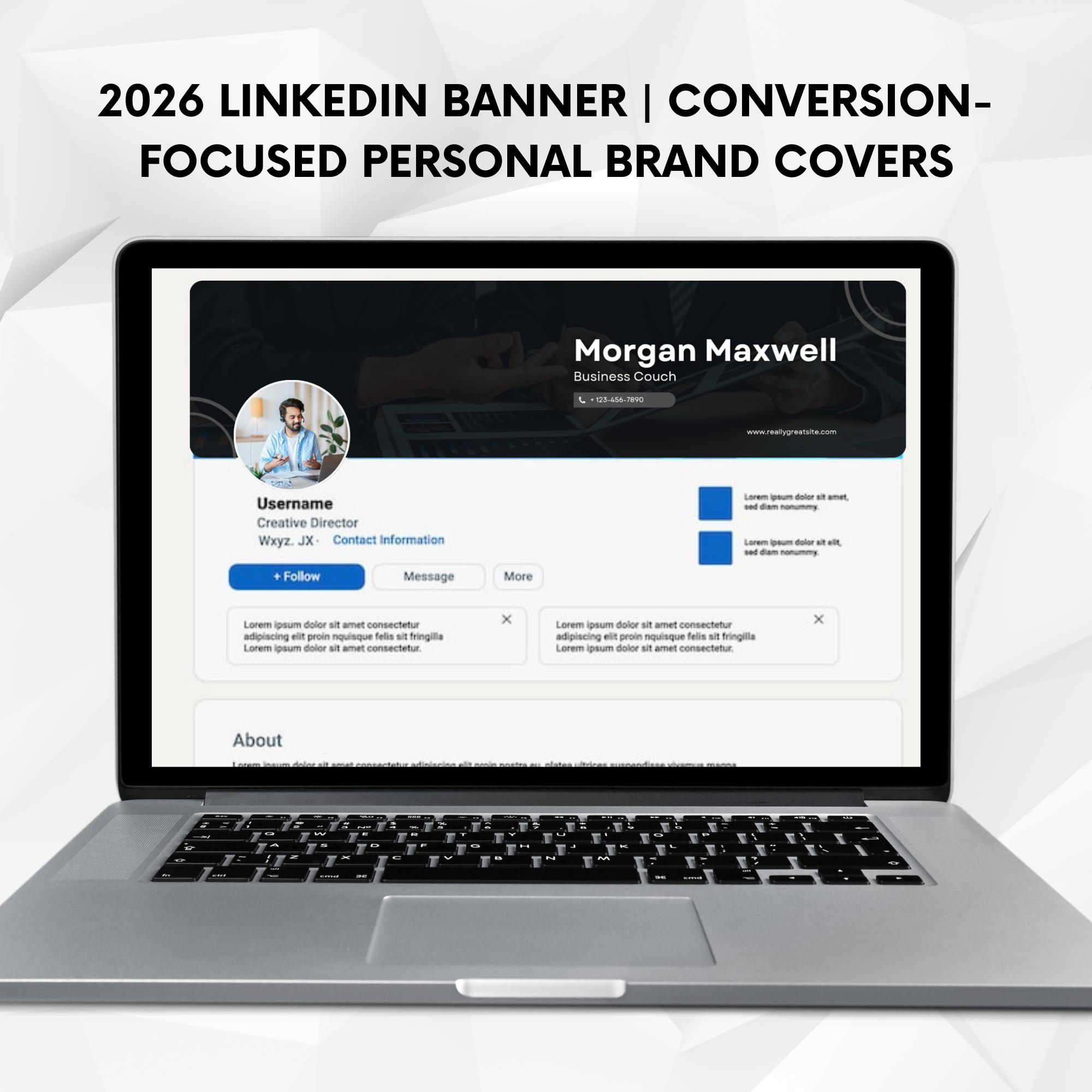 Business 2026 Linkedin Banner, Banners Linkedin, Personal Branding ...