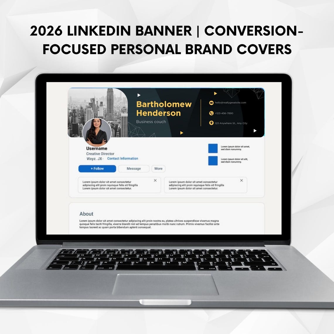 Business 2026 Linkedin Banner, Banners Linkedin, Personal Branding ...
