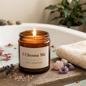 I Choose Me Soy Candle, Breakup Gift, Divorce Party Decor
