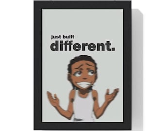 just built different poster | framed wall art