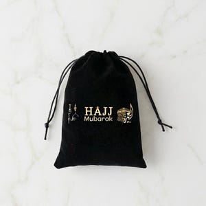 5 Stück Schwarze Hajj Mubarak Geschenktüten