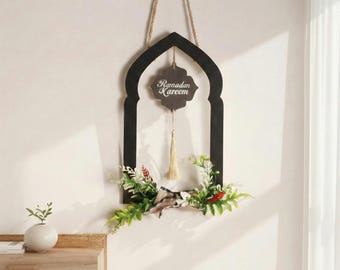 Wood Ramadan Hanging Wall Decor
