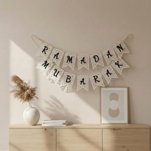 Houten ramadanbanner