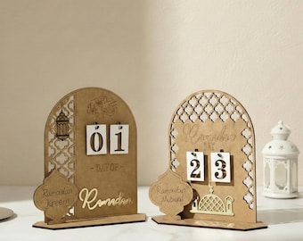 Wood Ramadan Countdown Calendar