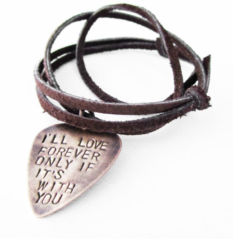 Romantic Gift Mens Necklace Guitar Pick Necklace Boyfriend Etsy