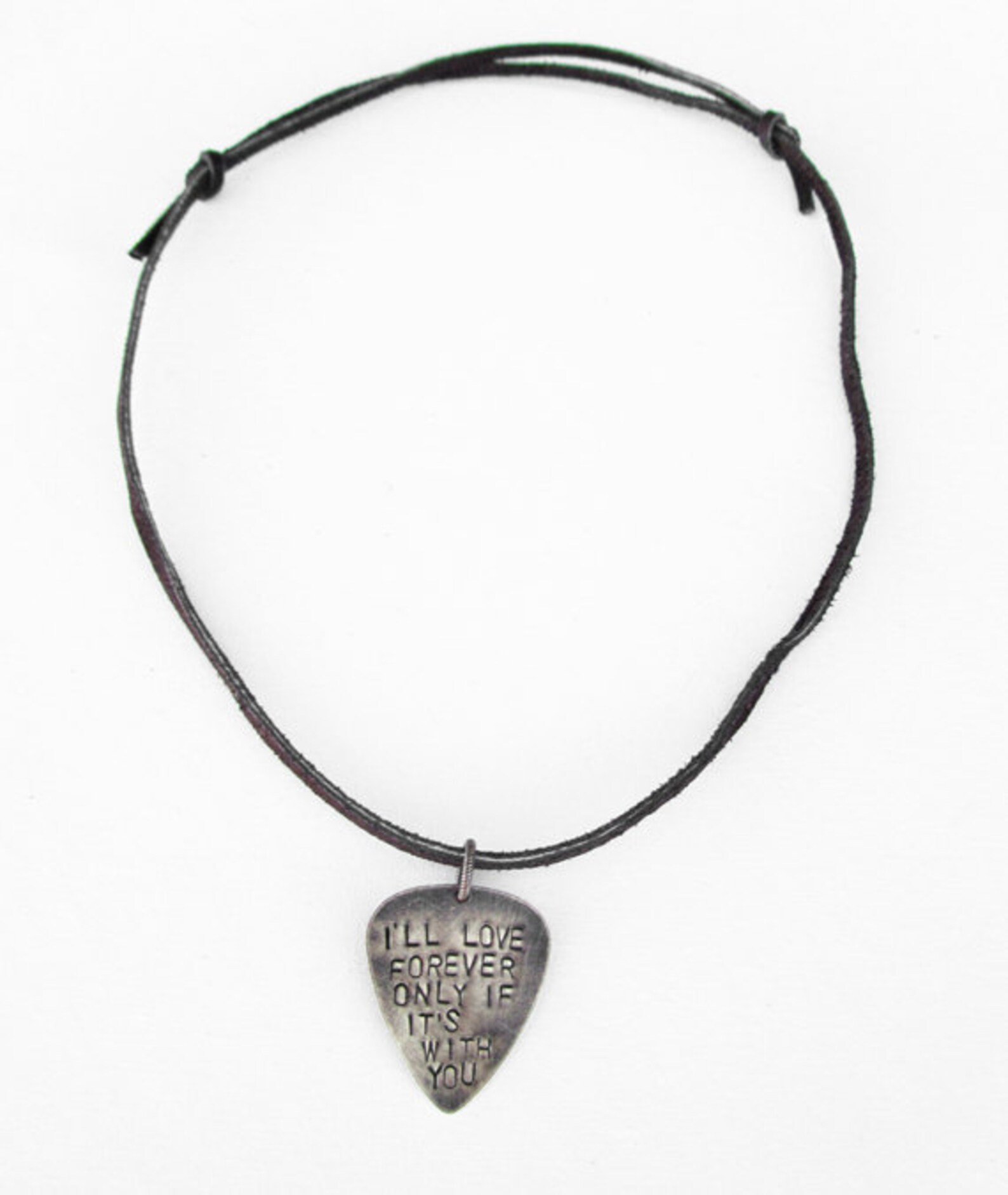 Valentines gift for him Mens necklace Guitar Pick necklace Etsy