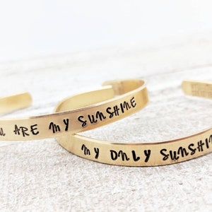 you are my sunshine my only sunshine bracelet set