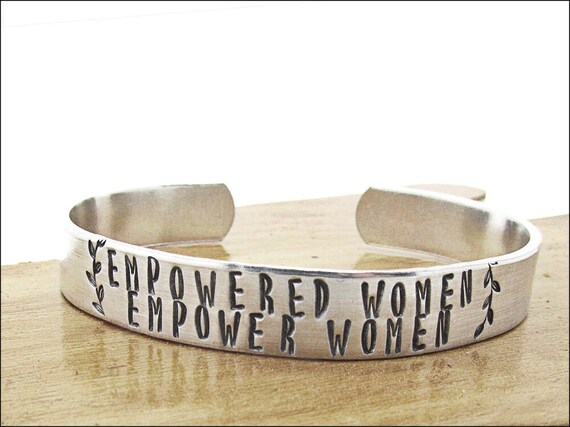 empowered women empower women, Mothers Day, feminist feminism  girl power, jewelry,  gift for friend, boss, inspirational, womens march