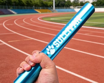 Testimone di staffetta personalizzato in alluminio, testimone di corsa in alluminio con incisione personalizzata, regalo personalizzato per la squadra di atletica, premio per la manifestazione sportiva