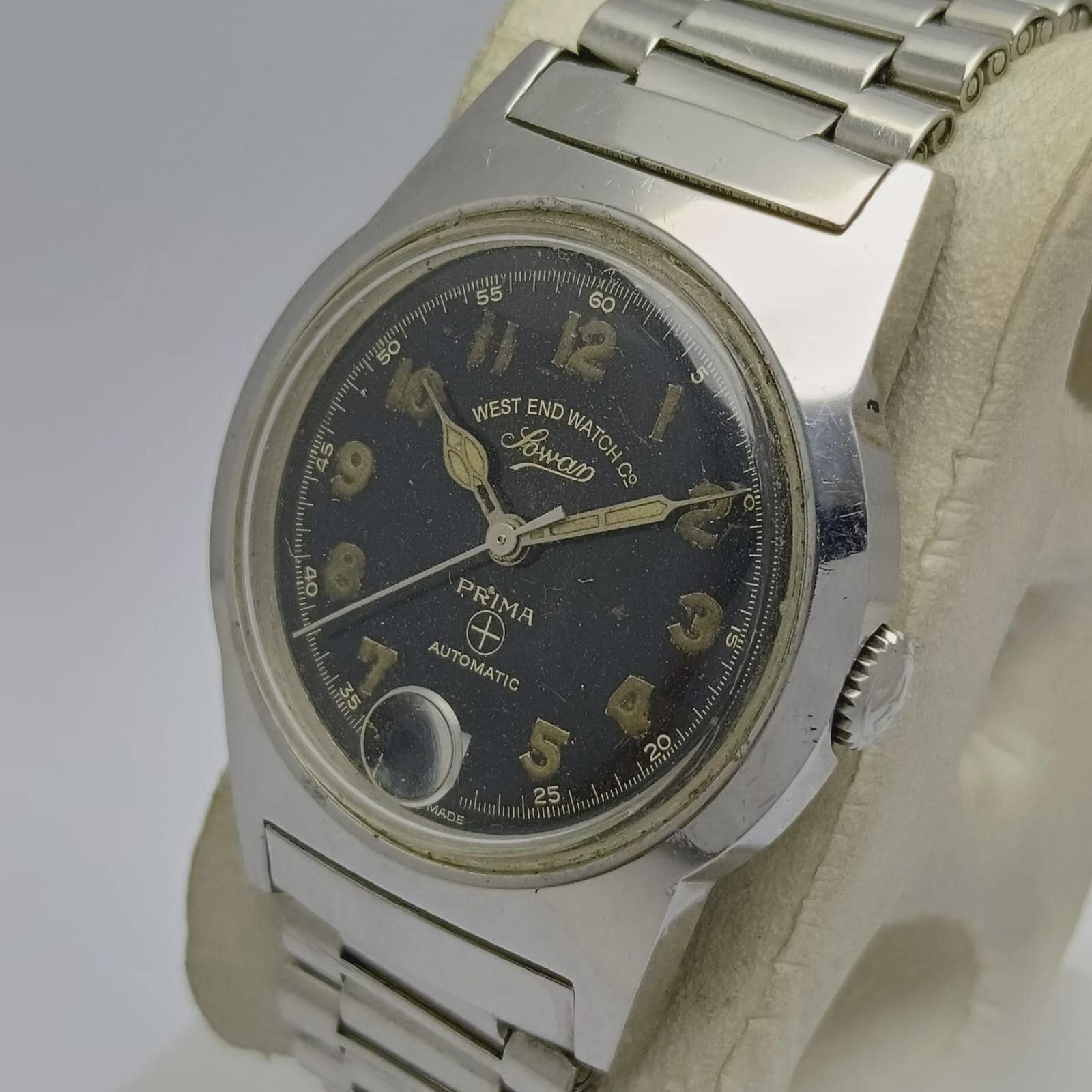 West End Watch Co Sowar Prima S 4289 Automatic Military Black Dial