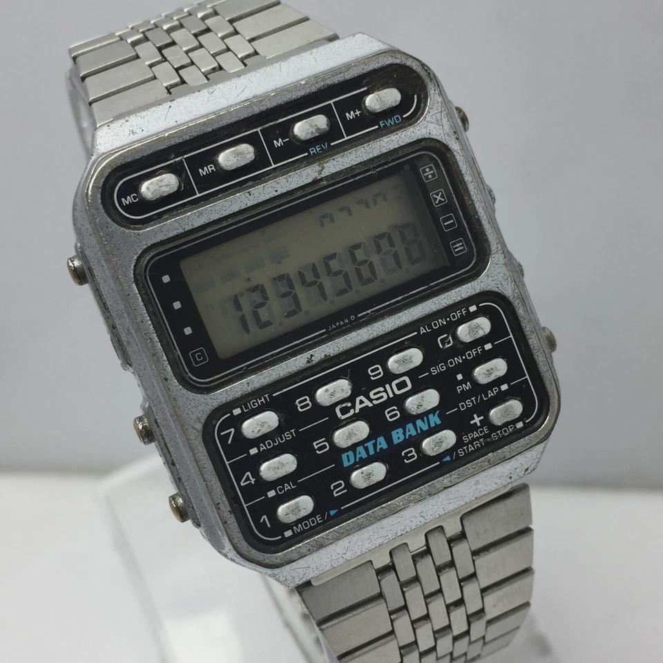CASIO データバンク CD-401 電卓 デジタル 246 クォーツ ヴィンテージ