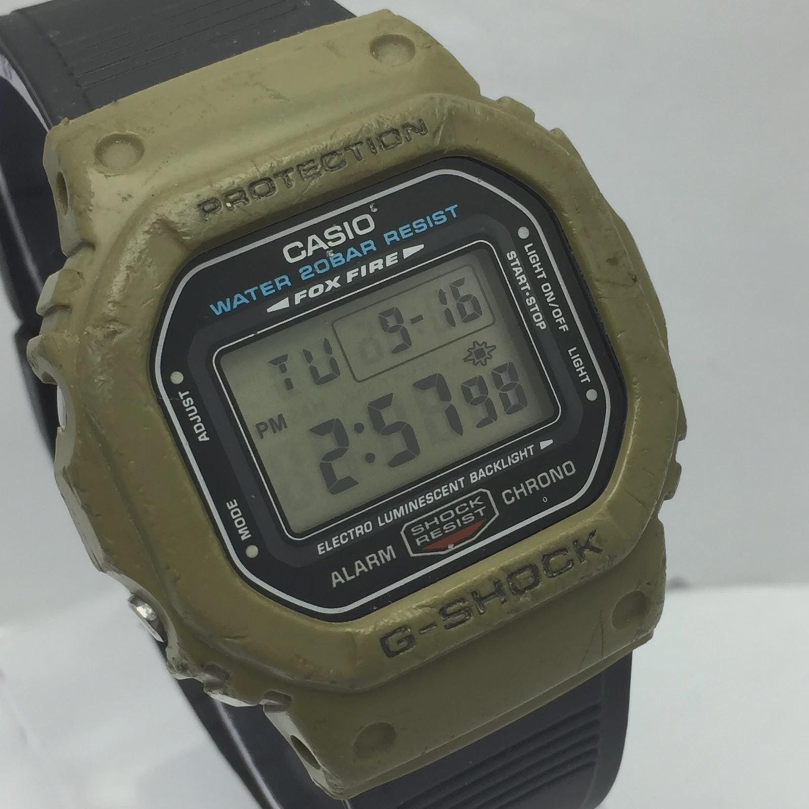 Casio G-shock DW-5600E Fox Fire 1545 Quartz Vintage Watch - Etsy