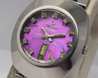Omax Crystal Automatic 35204 Day/Date Vintage Men’s Watch