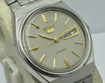 Seiko 5 Automatic 6309-8880 Dag/Datum Vintage Herrklocka